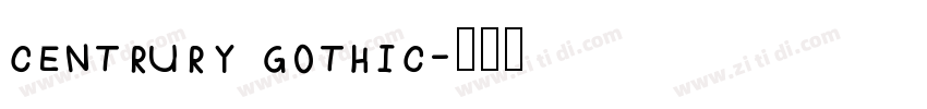 centrury gothic字体转换